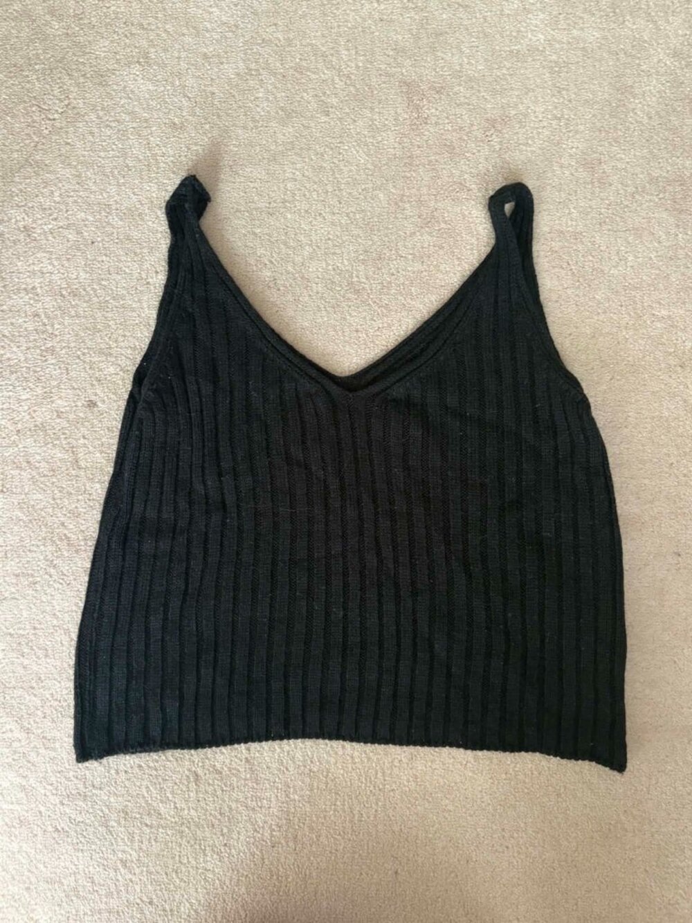 Knit Spaghetti Strap Tank Top